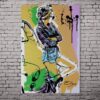 popart woman painting