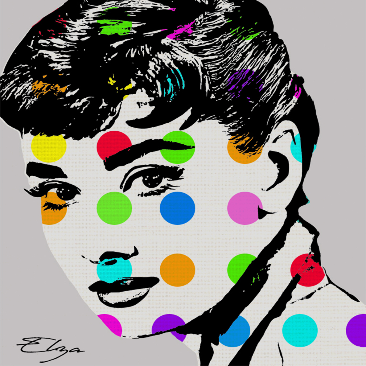audrey portrait painting