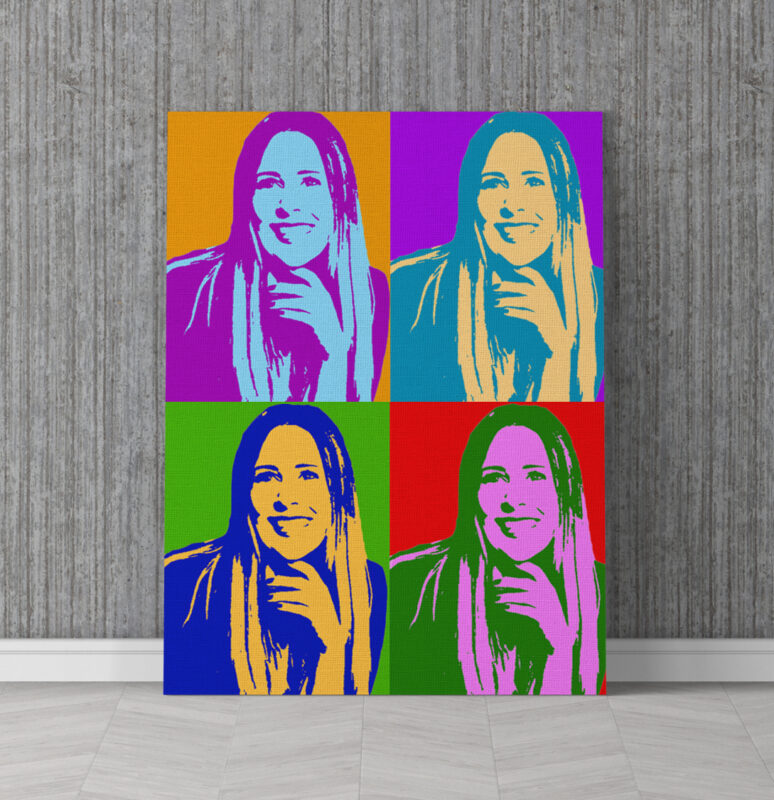 warhol inspired portrait commission