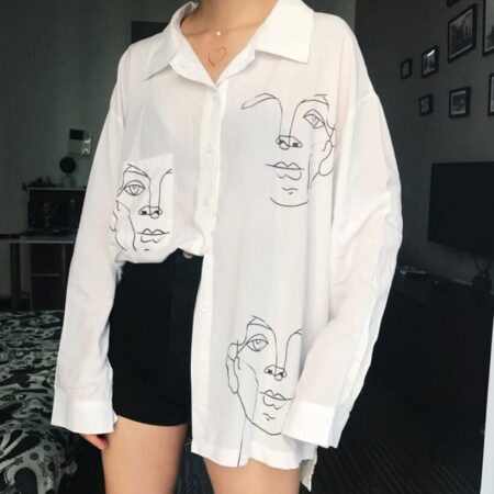 faces drawing shirt