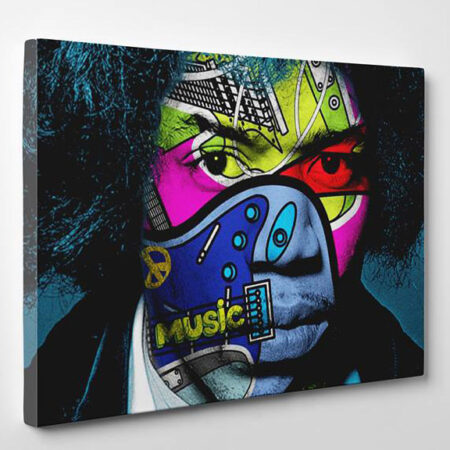 hendrix popart portrait