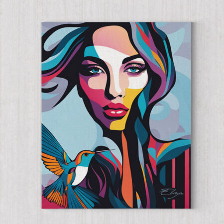 sexy woman portrait popart by Elena Zaharia