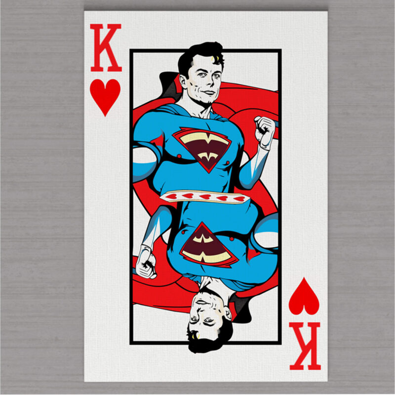 Elon Musk portrait King of Hearts